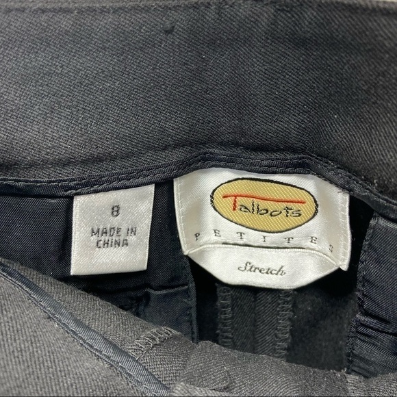 Talbots Classic Stretch Dress Pants Slacks Black Sz 8P - Picture 5 of 6